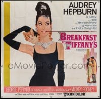 5d123 BREAKFAST AT TIFFANY'S 6sh 1961 classic McGinnis art of sexy Audrey Hepburn w/ kitten, rare!
