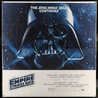 5d121 EMPIRE STRIKES BACK 6sh '80 George Lucas sci-fi classic, giant Darth Vader head in space!