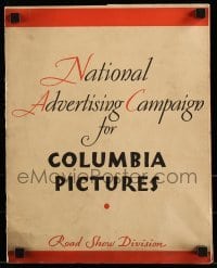 5d055 NATIONAL ADVERTISING CAMPAIGN FOR COLUMBIA PICTURES studio brochure '33 magazines & radio!