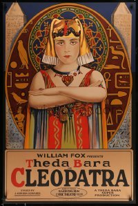 5d282 CLEOPATRA S2 recreation 1sh 2000 iconic stone litho of Theda Bara as The Queen of the Nile!