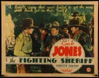 5d093 FIGHTING SHERIFF style B 1/2sh R34 Buck Jones vs Bandit Gang which always got swag, rare!