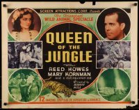 5d095 QUEEN OF THE JUNGLE 1/2sh '35 the triumphant animal wild serial, great images, ultra rare!
