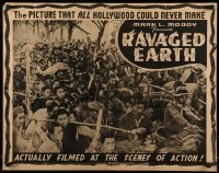 5d144 RAVAGED EARTH 1/2sh '42 World War II propaganda, the picture Hollywood could never make!