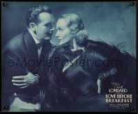 5d082 LOVE BEFORE BREAKFAST jumbo LC '36 best close up of sexy Carole Lombard & Preston Foster!