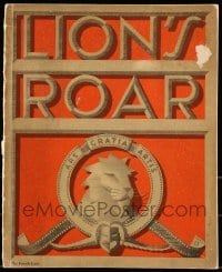 5d049 LION'S ROAR vol 1 no 4 exhibitor magazine '41 cover art of Leo the Lion by Jacques Kapralik!