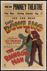 5d074 RAINBOW MAN linen WC '29 see & hear Eddie Dowling, the all-talking-singing sensation!