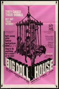5f201 BIG DOLL HOUSE 1sh '71 artwork of Pam Grier whose body was caged, but not her desires!