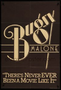 5f023 BUGSY MALONE teaser English 1sh '76 Jodie Foster, directed by Alan Parker, juvenile gangsters!