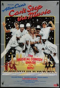 5f025 CAN'T STOP THE MUSIC English 1sh '80 The Village People, Steve Guttenberg & Bruce Jenner!