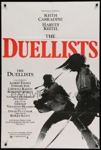 5f036 DUELLISTS English 1sh '77 Ridley Scott, Keith Carradine, Harvey Keitel, cool fencing image!