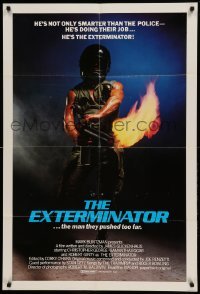 5f044 EXTERMINATOR English 1sh '80 Robert Ginty is the man they pushed too far!