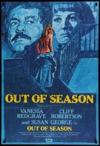 5f103 OUT OF SEASON English 1sh '75 sexy Susan George, Cliff Robertson, sexy Vanessa Redgrave!