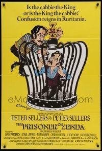 5f108 PRISONER OF ZENDA English 1sh '79 Elke Sommer & wacky art of Peter Sellers in 3 roles!
