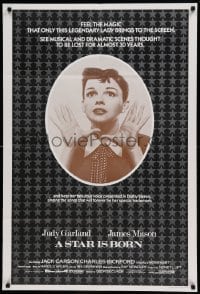 5f127 STAR IS BORN English 1sh R83 classic close up art of Judy Garland!