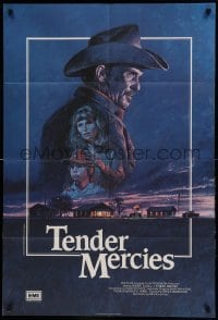 5f133 TENDER MERCIES English 1sh '83 Beresford, different Bysouth art of Best Actor Robert Duvall!