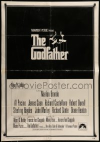 5f416 GODFATHER int'l 1sh '72 Francis Ford Coppola crime classic, great art by S. Neil Fujita!