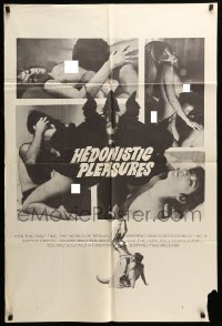 5f448 HEDONISTIC PLEASURES 1sh '69 sexual aberration is spread wide like a gaping orifice, yikes!