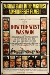 5f471 HOW THE WEST WAS WON 1sh '64 John Ford, 24 great stars in the mightiest adventure!