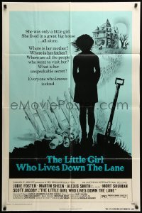 5f532 LITTLE GIRL WHO LIVES DOWN THE LANE 1sh '77 Jodie Foster has an unspeakable secret!