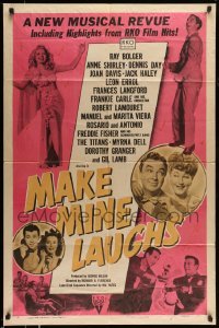 5f560 MAKE MINE LAUGHS style A 1sh '49 Ray Bolger, Jack Haley, Anne Shirley, from RKO hits!
