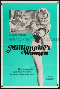 5f582 MILLIONAIRE'S WOMEN 1sh '69 they're married and they're bored... in more ways than one!