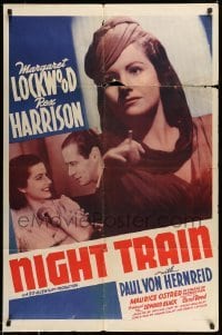 5f622 NIGHT TRAIN TO MUNICH 1sh '40 Carol Reed directed, Margaret Lockwood & Rex Harrison!