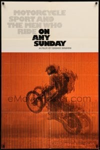 5f636 ON ANY SUNDAY int'l 1sh '71 Bruce Brown classic, Steve McQueen, motorcycle racing!