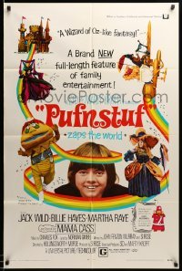 5f691 PUFNSTUF 1sh '70 Sid & Marty Krofft musical, wacky images of characters!
