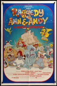 5f694 RAGGEDY ANN & ANDY 1sh '77 A Musical Adventure, cartoon artwork by Jarg!