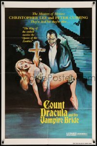 5f740 SATANIC RITES OF DRACULA 1sh 1978 great artwork of Count Dracula & his Vampire Bride!