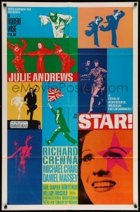5f840 STAR int'l 1sh '68 Julie Andrews, Robert Wise, Richard Crenna, Daniel Massey, cool artwork!