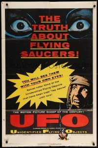 5f943 UFO 1sh '56 the truth about unidentified flying objects & flying saucers!