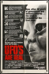 5f944 UFO'S ARE REAL 1sh '79 Edward Hunt, Stanton Friedman, wacky conspiracy documentary!