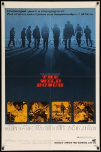 5f979 WILD BUNCH 1sh '69 Sam Peckinpah cowboy classic starring William Holden & Ernest Borgnine
