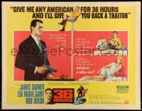 5g005 36 HOURS 1/2sh '65 James Garner with gun, sexy Eva Marie Saint, Rod Taylor