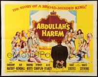 5g009 ABDULLAH'S HAREM 1/2sh '56 English sex in Egypt, art of 13 super sexy harem girls by Barton!