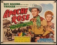 5g018 APACHE ROSE style A 1/2sh '47 Roy Rogers & Trigger, Dale Evans in singing western!