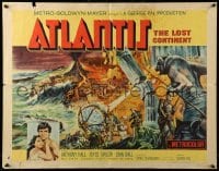 5g023 ATLANTIS THE LOST CONTINENT 1/2sh '61 George Pal sci-fi, cool fantasy art by Joseph Smith!