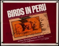 5g043 BIRDS IN PERU int'l 1/2sh '68 sexy Jean Seberg portraits, she would use anyone to find love!