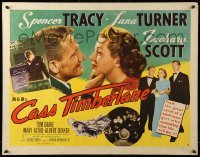 5g070 CASS TIMBERLANE style B 1/2sh '48 Spencer Tracy proposes to younger beautiful Lana Turner!