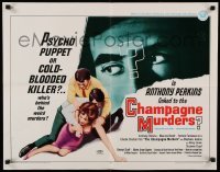 5g074 CHAMPAGNE MURDERS 1/2sh '67 Claude Chabrol's Le Scandale, Anthony Perkins is a psycho puppet