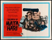 5g076 CHILDREN OF MATA HARI 1/2sh '70 ruthless killer spies who live by the code succeed or die!