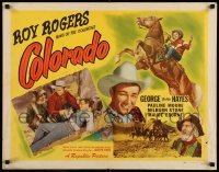 5g081 COLORADO 1/2sh R49 Roy Rogers & sheriff watch Gabby Hayes help Pauline Moore!