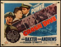 5g087 CRASH DIVE 1/2sh R56 sailors Tyrone Power & Dana Andrews on submarine, Anne Baxter!