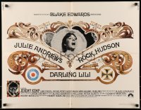 5g095 DARLING LILI 1/2sh '70 Julie Andrews, Rock Hudson, Blake Edwards, William Peter Blatty
