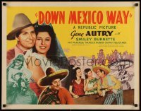 5g112 DOWN MEXICO WAY style B 1/2sh '41 Gene Autry & Smiley Burnette go south of the border!