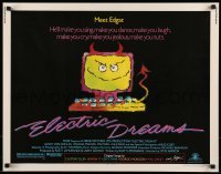 5g118 ELECTRIC DREAMS 1/2sh '84 Virginia Madsen, wacky art of smiling devil computer!