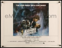 5g122 EMPIRE STRIKES BACK int'l 1/2sh '80 George Lucas sci-fi classic, cool artwork by Tom Jung!