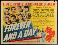 5g135 FOREVER & A DAY style B 1/2sh '43 Merle Oberon, Charles Laughton, Ida Lupino & 75 others!