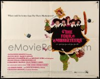 5g138 FOUR MUSKETEERS style B 1/2sh '75 Raquel Welch, Oliver Reed, great wacky Jack Rickard art!